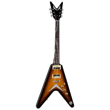 Dean Guitars String Dean V 79 Flame Top Solid-Body Electric Guitar Trans Brazilia, TBZ