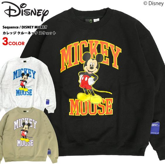 Sequence ディズニー ミッキー トレーナー DISNEY MICKEY