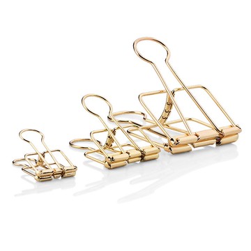 萊珍斯不銹鋼鏤空食品袋封口夾長尾夾零食袋檔案文件資料收納夾子