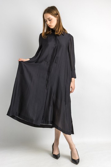 00年代 古著 Max Moi Paris 女款 黑色洋裝 秋冬 5865