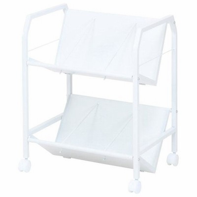 不二貿易 ファイルワゴン(ホワイト)2段 83983 返品種別A