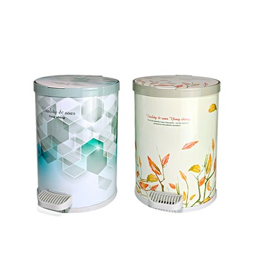 垃圾桶 樂活屋腳踏紙簍/垃圾桶/回收桶6.5L(1入)