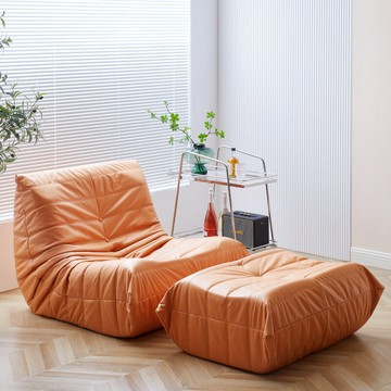 APP下單享點數9% 毛毛蟲懶人沙發陽臺躺臥客廳休閑臥室小沙發北歐單人小戶型榻榻米