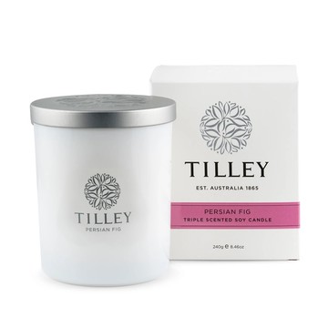 【Tilley 百年特莉】澳洲皇家特莉原裝微醺大豆香氛蠟燭-希臘盛夏無花果