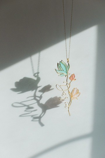 項鍊吊墜簡約風格名字珠寶定制你的名字珠寶