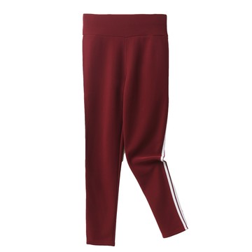 珊瑚絨百搭褲-暗紅色