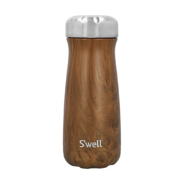 S'well 美國 Traveler不鏽鋼保溫瓶(金柚木紋470ml) / swell 保溫杯 保冷保冰杯 水壺 環保杯 隨行杯