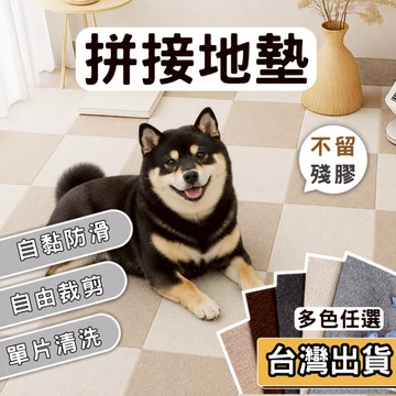 【現貨】 拼接地墊 巧拼地毯 防滑地墊 自黏吸音 寵物防滑 地毯 30cm 巧拼 止滑 不留殘膠 自由裁剪 DIY 地板