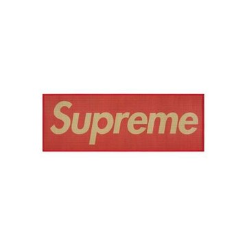 SUPREME WOVEN STRAW MAT BOX字體草蓆地墊 紅 SUP-255 現貨