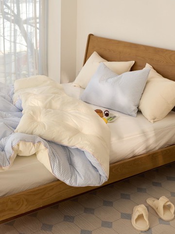 60-count High-density Pure Cotton Duvet [Blanc]