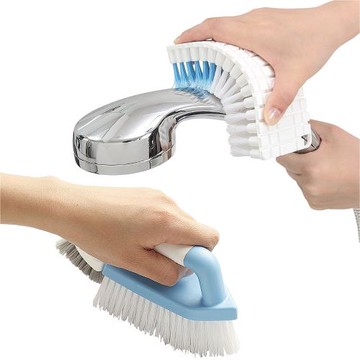 日本AISEN浴室清潔刷2入裝(兩用刷+可彎曲刷)