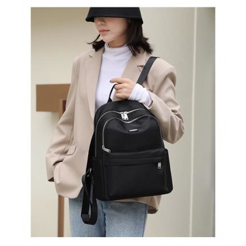 百搭時尚女帆布大容量雙肩包