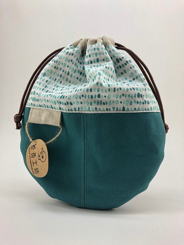 水滴款束口袋(湖水綠)