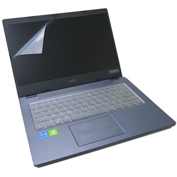 【Ezstick】ACER TravelMate TMP414-51G 靜電式筆電螢幕貼｜鏡面/霧面可選