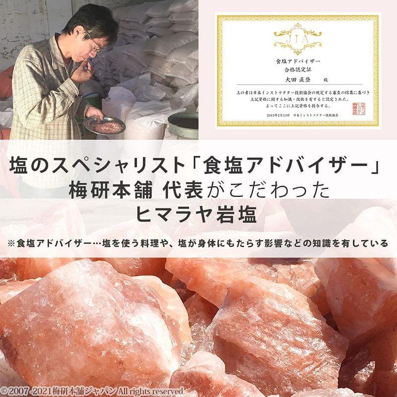 梅研本舗 ヒマラヤ岩塩 食用 ピンク あら塩 5kg ピンクソルト HACCP管理 BRC認証 ハラール認証