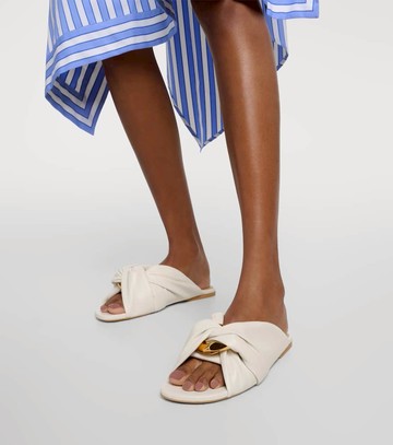 JW Anderson Corner leather slides