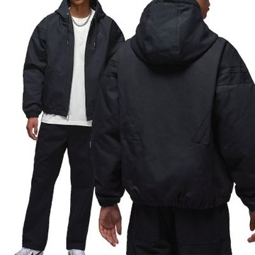 Nike As M J Flt Draft Jkt 男款 黑色 刺繡 棉質 連帽 外套 HV1849-010