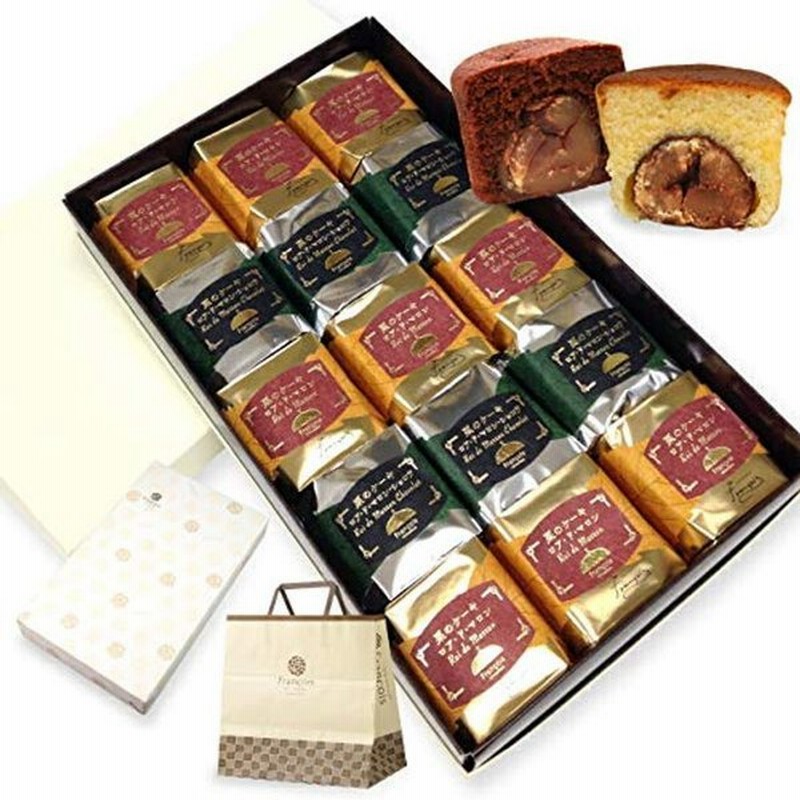 大粒栗のマロンケーキ ロアドマロン 15個入 手提げ紙袋付き お菓子 ギフト 詰め合わせ 個包装お届け日時指定対応可能 通販 Lineポイント最大0 5 Get Lineショッピング