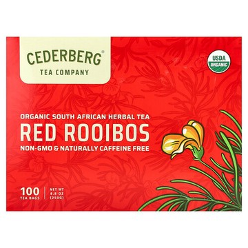 Cederberg Tea Co, 有機南非草本茶，南非博士紅茶，100 茶包，8.8 盎司（250 克）