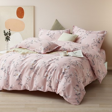 J-bedtime 床寢時光 舒柔棉兩用被床包組 台灣製 SW6918M-H  雙人  兩用被套 + 床包 + 枕套 2個  質感花韻