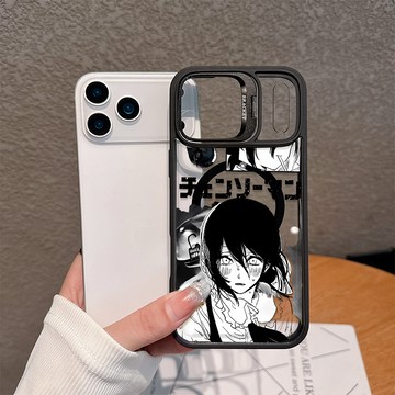 鏈鋸人蕾塞 適用iPhone17/15Plus/16Pro/14/13 隱形鏡頭支架蘋果磁吸殼 全包防摔硬殼 送鏡頭貼