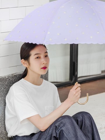 WPC Marguerite Cooling UV-blocking Sun-blocking Long Parasol (81-11485-101)