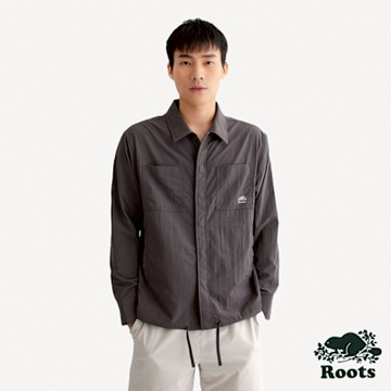 Roots 男裝-ATHLEISURE REVERSABLE WOVEN 外套-灰色