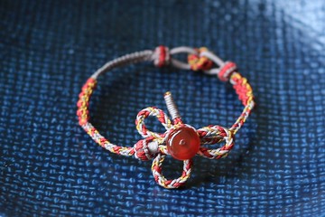 春秋原創 | 緋色 | 全手工編繩 | 幸運手繩