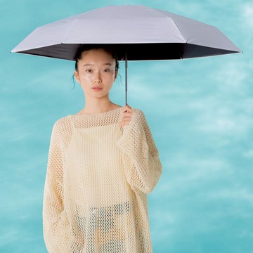 素面AERIAL TINY輕巧便攜遮光降溫傘-多色 米白