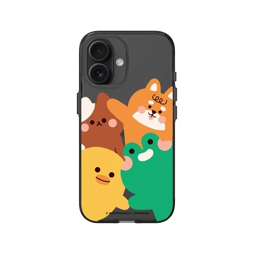 iPhone 16 Clear (相機按鈕) 酷墨灰 - Niniwanted - Happy Friends