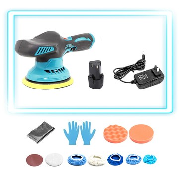 主機+一電一充汽車美容打蠟機 車用多功能打蠟機 拋光機 鋰電打蠟機 da打蠟機 無線打蠟機