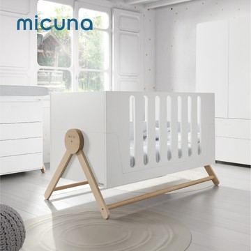 【附床墊】micuna 西班牙手工Relax System搖床嬰兒成長床 BIG-SWING