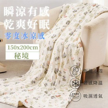 ELVIS 愛菲斯 - 韓風美顏零度冰紗涼被150x200cm-秘境 (150x200cm)