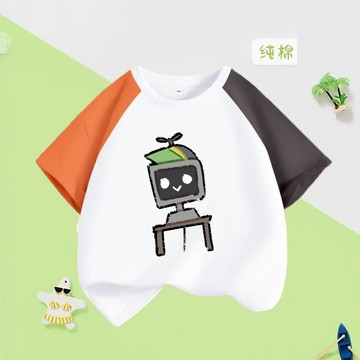 ✨台灣出貨 Sprunki節奏盒子衣服 音樂節奏盒子周邊 節奏盒子純棉短袖 節奏盒子T恤 衣服夏季短袖 純棉兒童衣服
