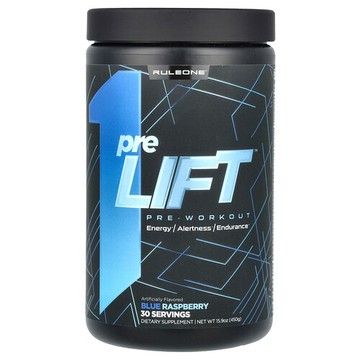 Rule One Proteins, preLIFT，鍛鍊前營養粉，藍樹莓味，15.9 盎司（450 克）