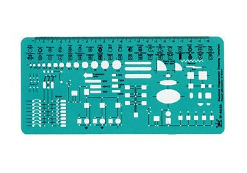 Life 徠福 TP-462A 電氣符號定規 (110 x 233 x 0.8mm)【APP滿額下單10%點數(單一帳號最高1000點)】4/30止
