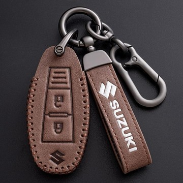 鈴木 Swift 皮革車鑰匙套 Sx4 Sport Scorss Grand Vitara Fob 鑰匙包 遙控鑰匙皮套