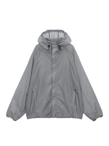 LIGHT HOODY WINDBREAKER FOR MEN IN GREY