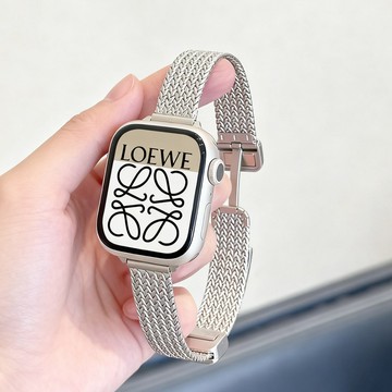 隔日到貨 麥穗磁吸錶帶 apple watch S11 10 9 8 7 SE3全系列錶帶 金屬錶帶 卡扣錶帶 蘋果錶帶