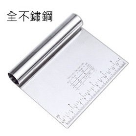 不鏽鋼麵團切刀 帶刻度刮板｜案板刀/切麵刀｜腸粉切刀｜切面團刀｜帶刻度 刮板｜切麵器｜蛋糕移轉器｜烘焙/料理用｜烘焙工具