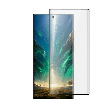 Samsung AGC日本玻璃 保護貼 買一送一【 S23 Ultra】 高清曲面保護貼保護膜 5D黑框曲面全覆蓋 鋼化玻璃膜 9H加強硬度