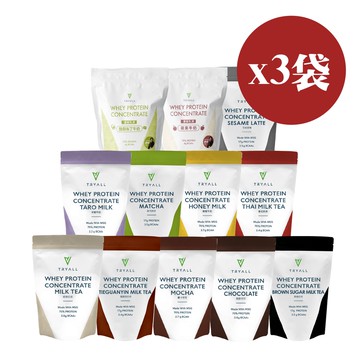 【TRYALL】濃縮乳清蛋白(500g/袋)*3袋