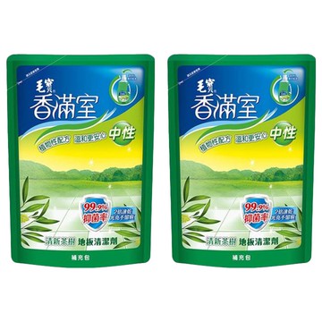 毛寶 香滿室 中性地板清潔劑 補充包 99.9%抑菌率 清新茶樹  1.8kg  2包