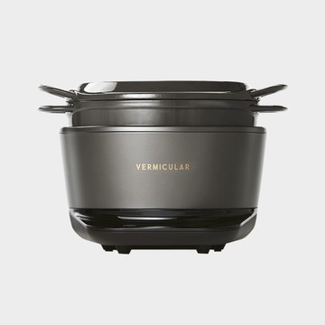 【福利品】//結帳輸入VMB8001享7折// Vermicular IH琺瑯電子鑄鐵鍋 (松露黑)