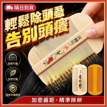 ⚡現貨隔日到貨⚡超密篦子梳 虱子梳 頭皮梳 排梳 兒童梳頭篦子 老式去頭屑虱子梳 超密齒梳子 竹篦子齒梳 篦子梳 密梳子