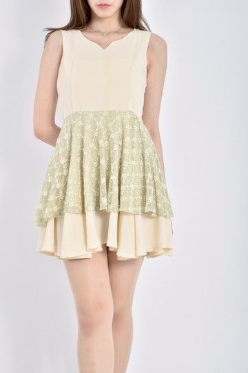 (S) fifty percent質感無袖黃色洋裝