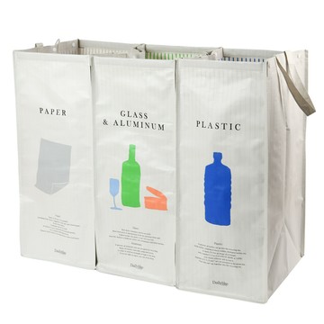 Dailylike 防水布垃圾回收桶 3入  60cm  03 More Slim  1組