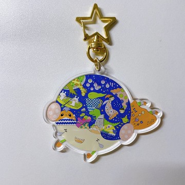 mimitofus planet 壓克力鑰匙圈2.0 外星人12號
