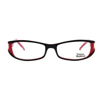 Vivienne Westwood 黑框線條金屬土星設計光學眼鏡(紅)VVW115-03