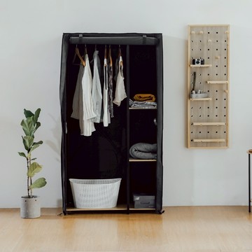 RICHOME 超值大衣櫥(附防塵套)(離地設計) 大衣櫥 置物架 層架 WA228